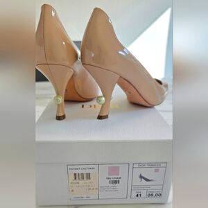 Dior Patent Calfskin Heels - Beige